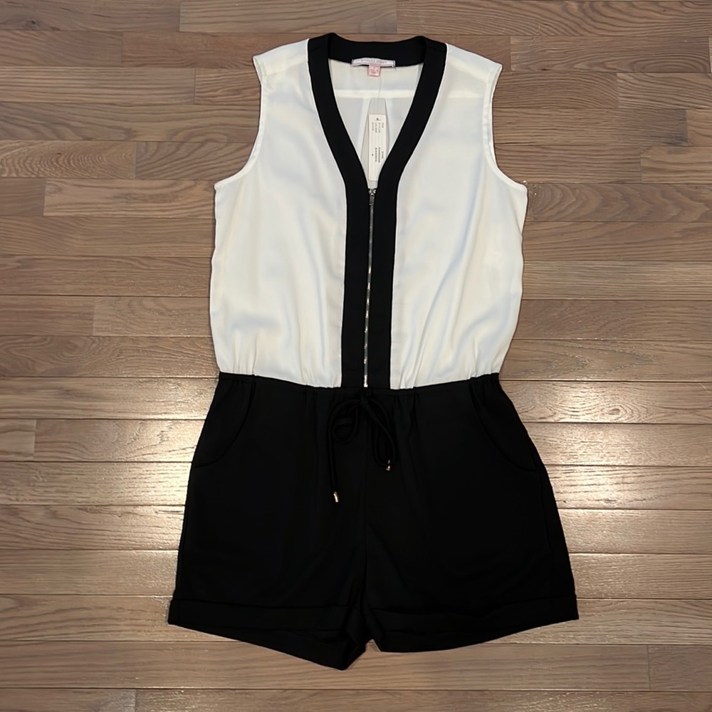 Romeo + Juliet Black/White Romper